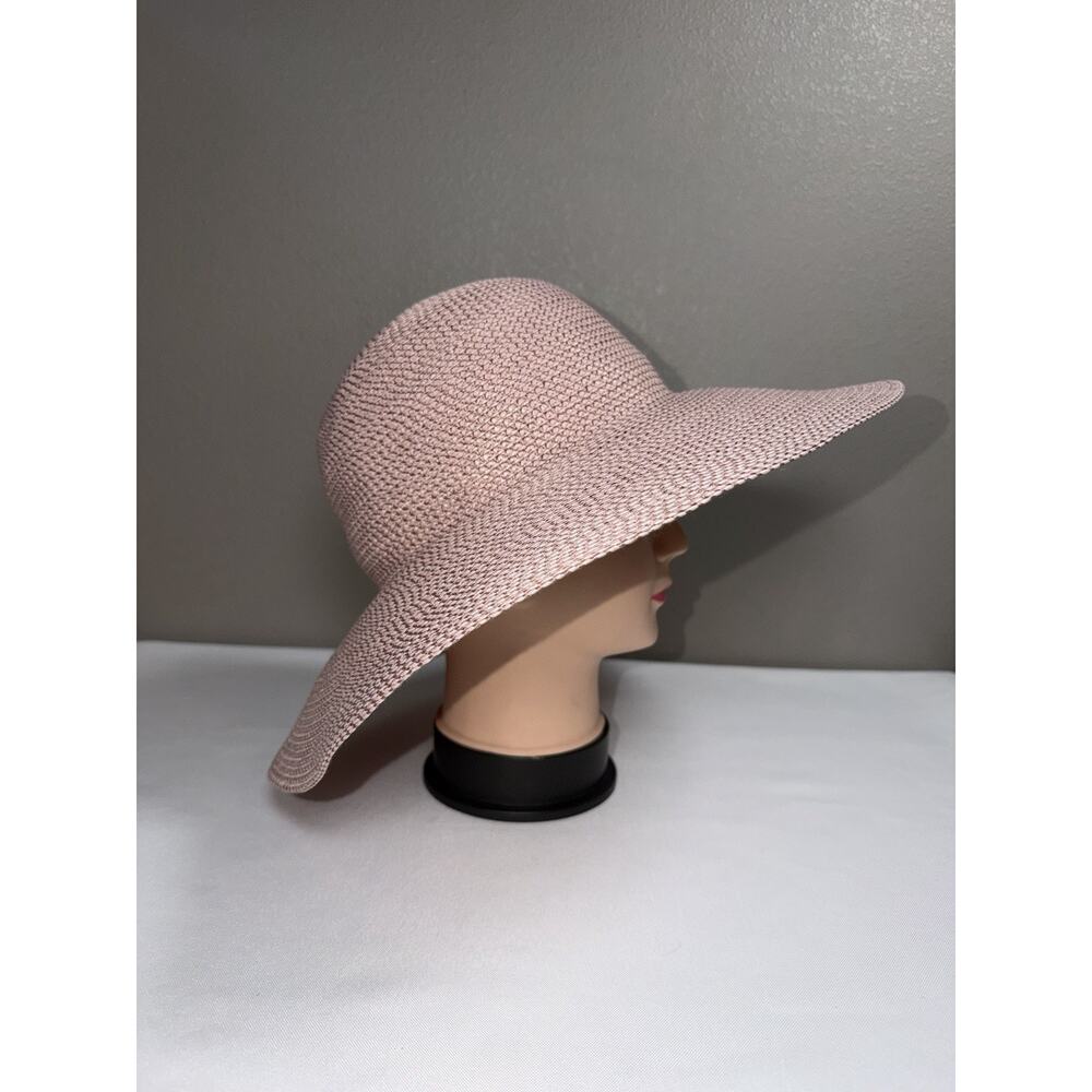 Eric Javits Women's Hampton Straw Packable Sun Hat Blush Pink UPF 50+ - Picture 3 of 11